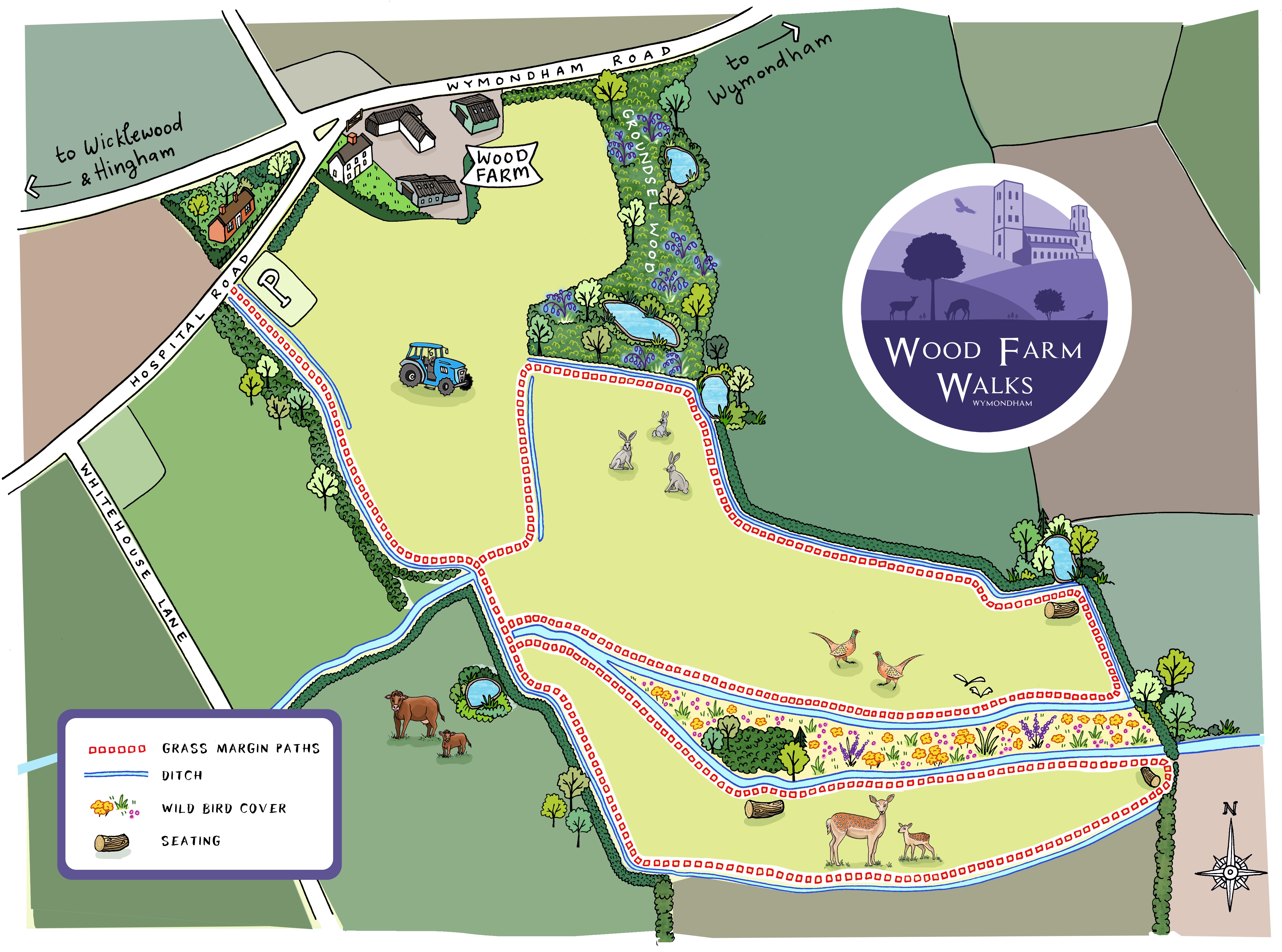 Wood Farm Walks, Wymondham