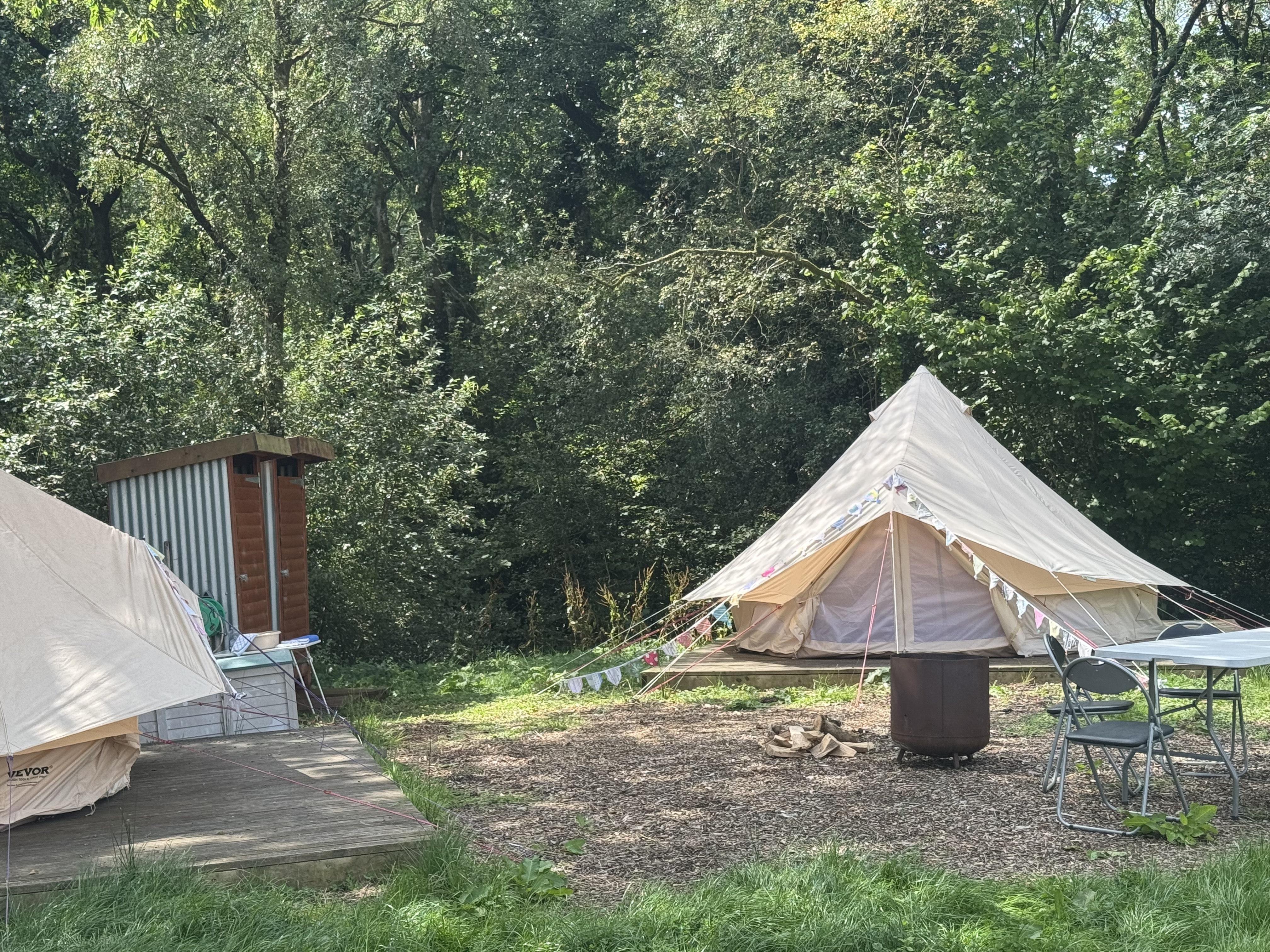 Two Bell Tents Away from the Madding Crowd