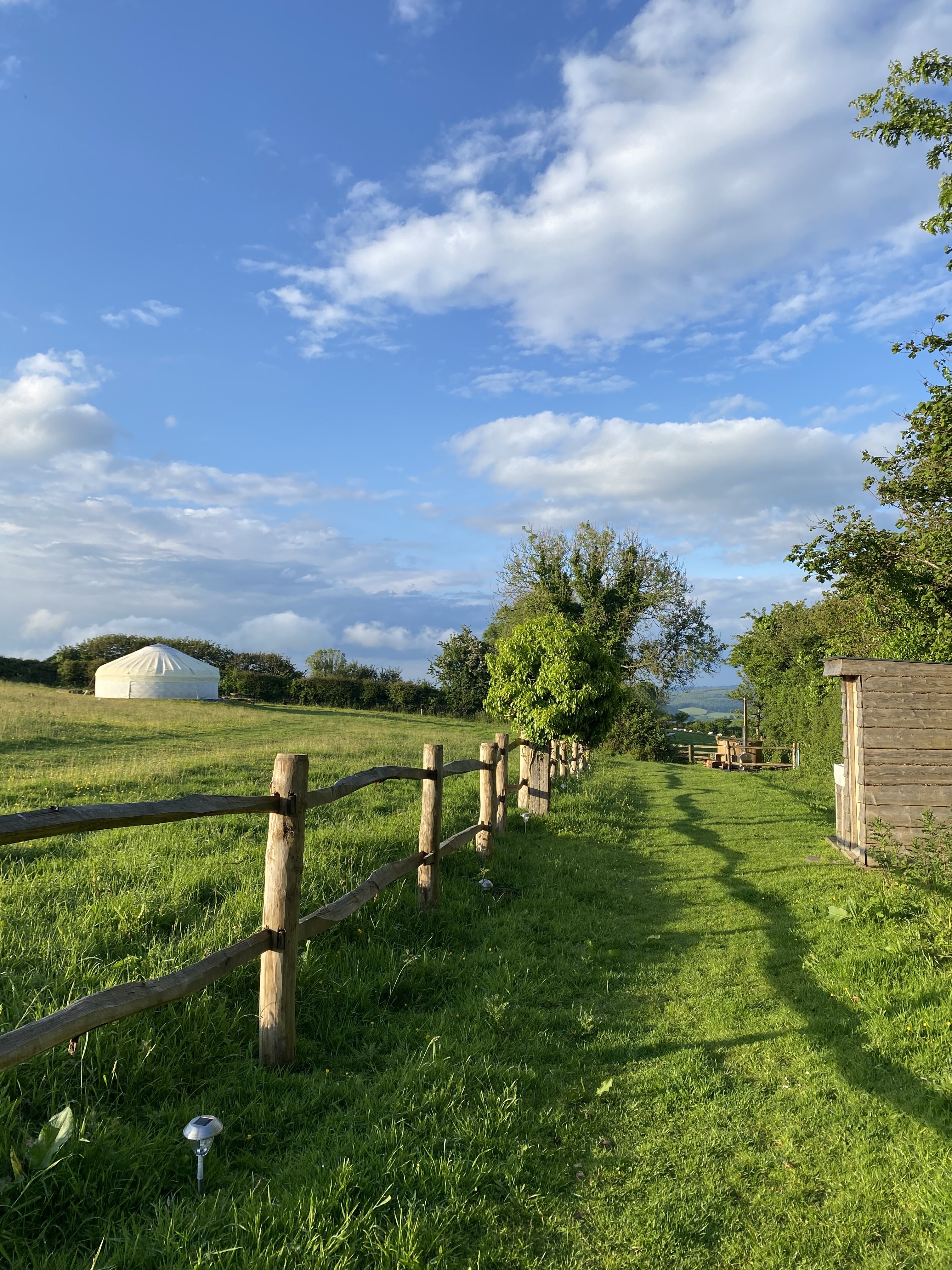 Luxury Yurt stay on a nature friendly farm