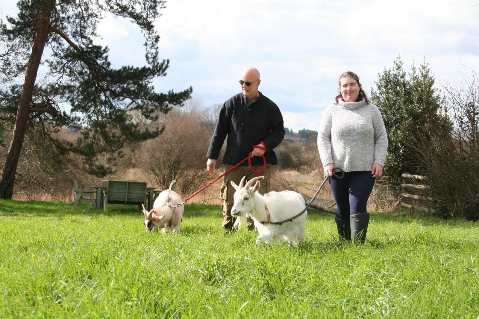 Walking with Goats at Comfort Acres £15/pp + group fee (over 8yrs)