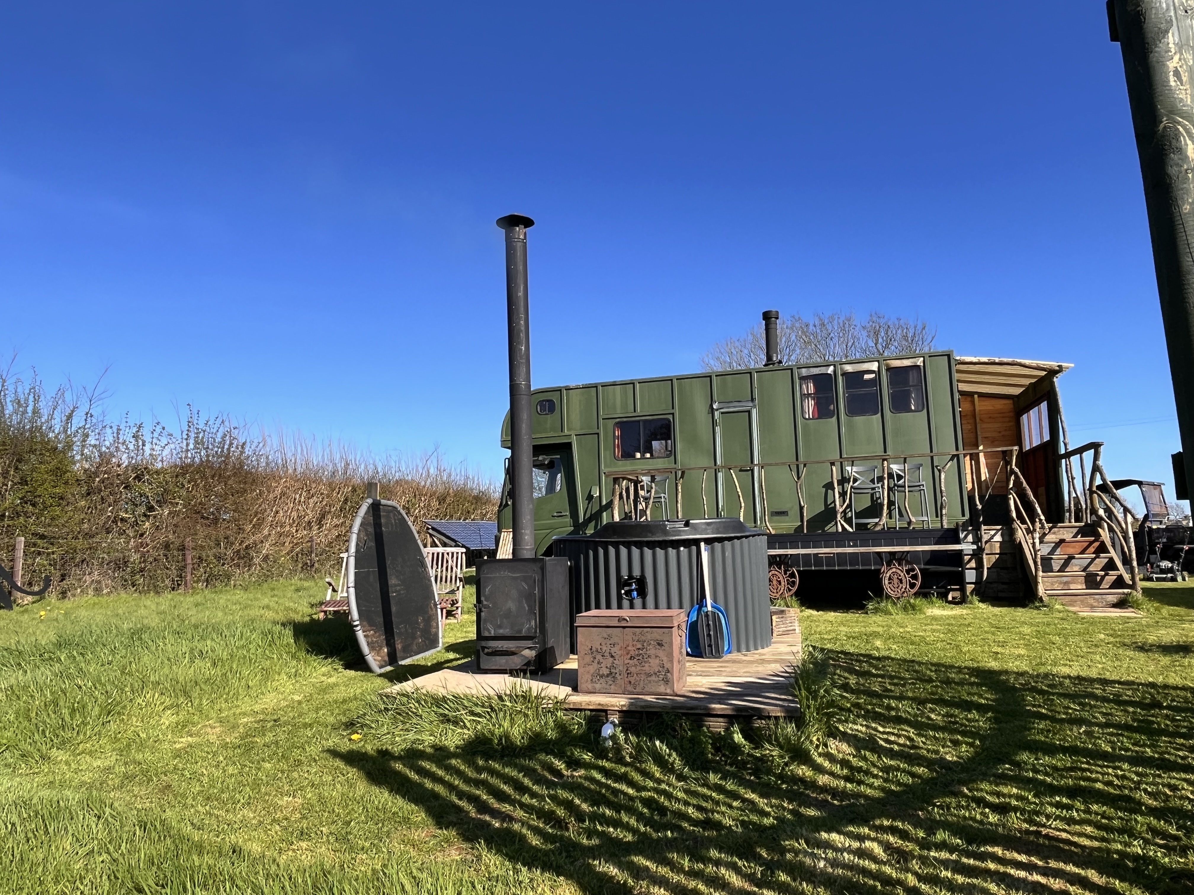 Rosie’s, a stylishly converted horse box.